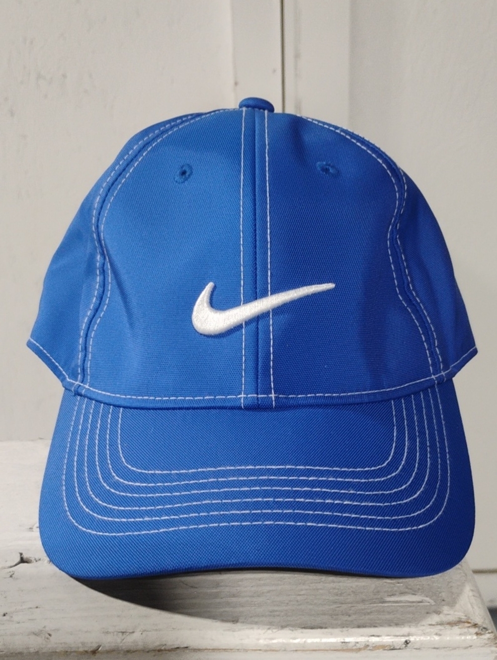 Nike Men’s Bright Blue Baseball Cap with White Swoosh